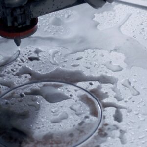 Water Cutting CNC Machine with Precision in Action
