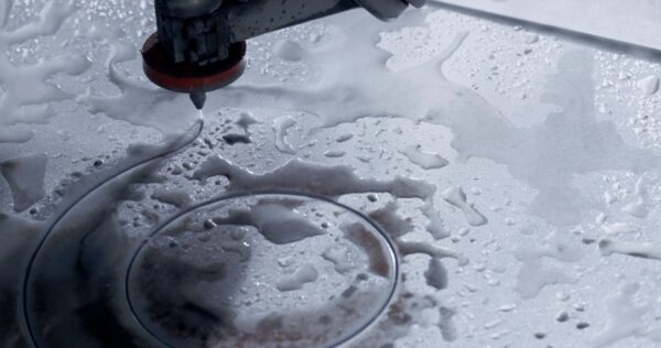 Water Cutting CNC Machine with Precision in Action